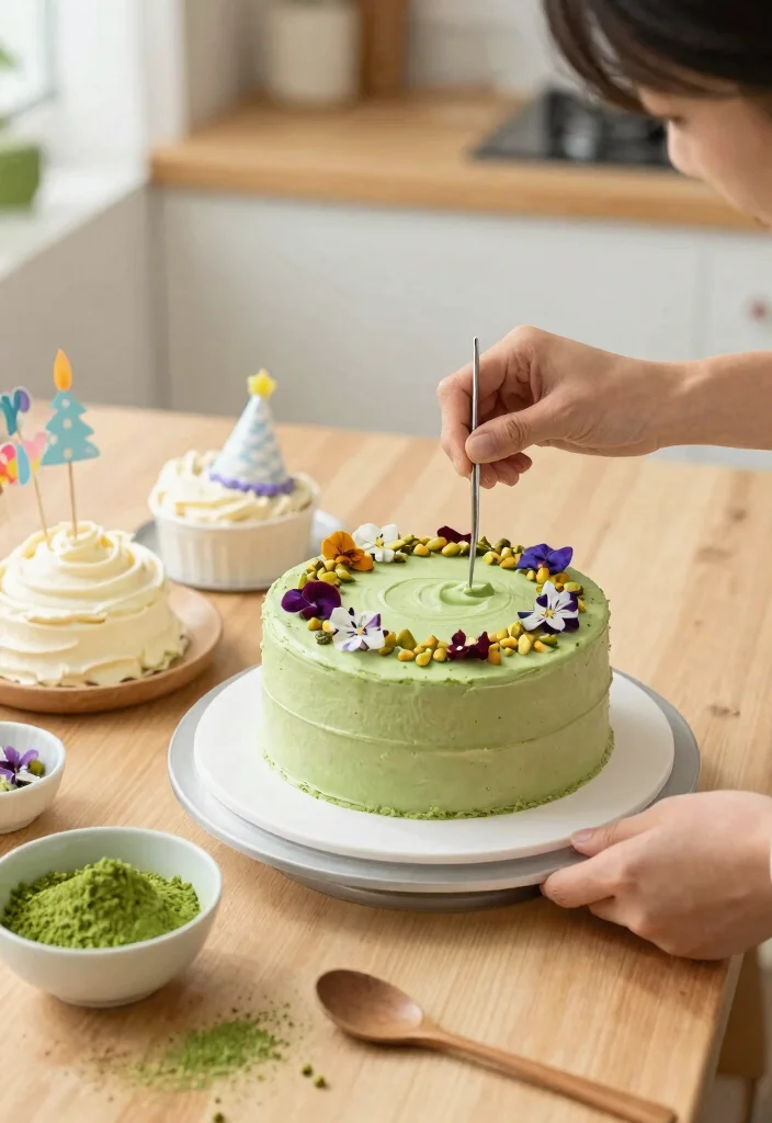14 Happy Birthday Bento Cake for Boyfriend Ideas Made With 1 Bowl - 4. Matcha Green Tea Cake 1