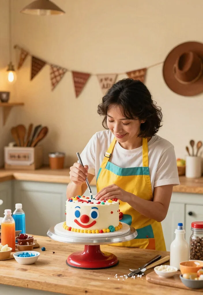 14 Rodeo Cake Ideas With Decorations That Stay Upright - 4. Rodeo Clown Cake 1