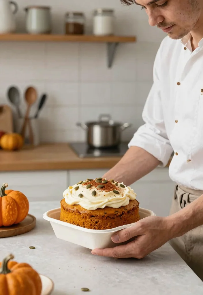 15 Bento Cake Design Ideas for Men Ready in 30 Minutes - 10. Spiced Pumpkin Treat 1