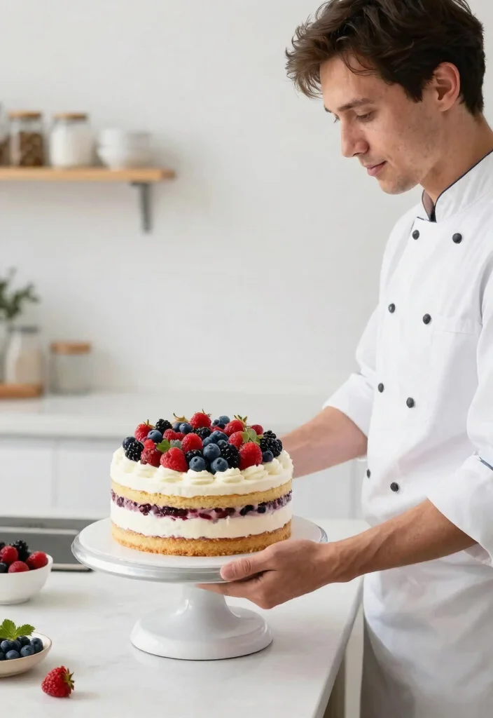 15 Bento Cake Design Ideas for Men Ready in 30 Minutes - 12. Fresh Berry & Cream 1