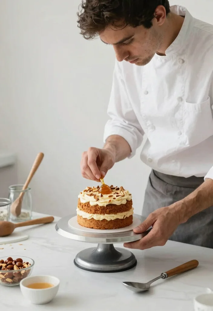 15 Bento Cake Design Ideas for Men Ready in 30 Minutes - 2. Rustic Almond & Honey 1