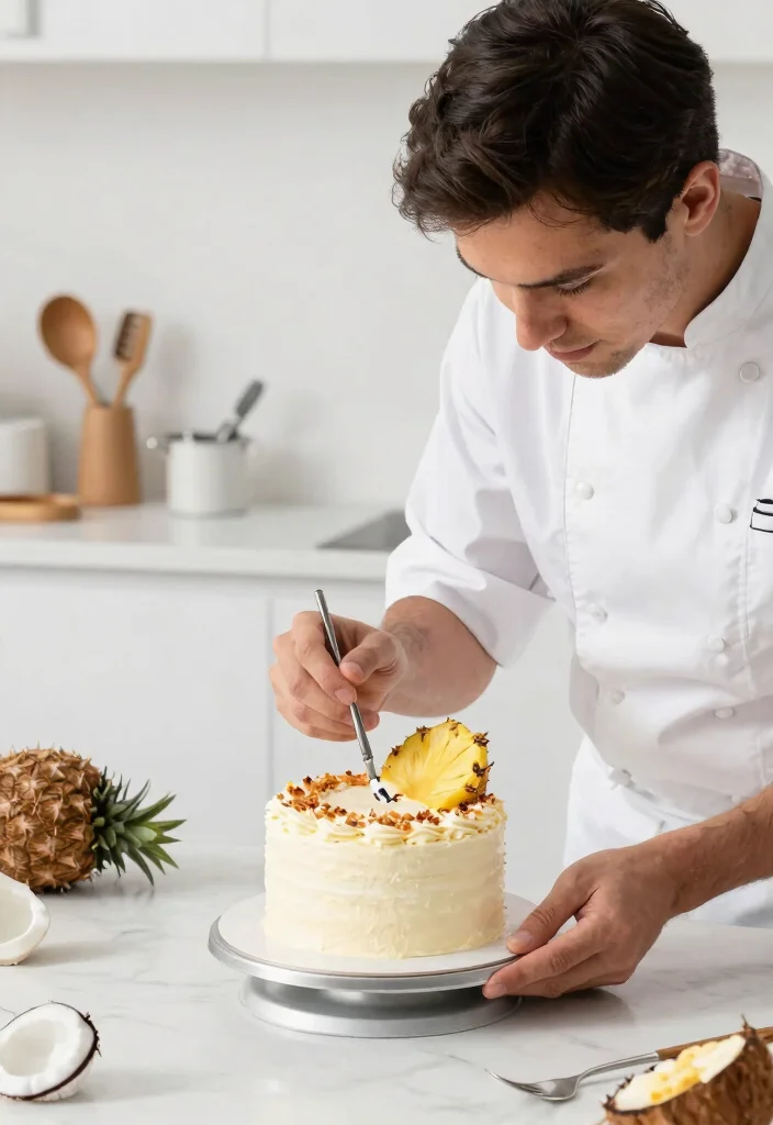 15 Bento Cake Design Ideas for Men Ready in 30 Minutes - 8. Tropical Coconut Dream 1