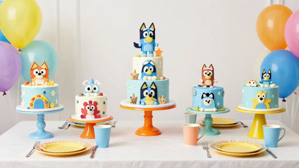 15 Bluey Birthday Cake Ideas for Boys With Character Features Without Piping Skills