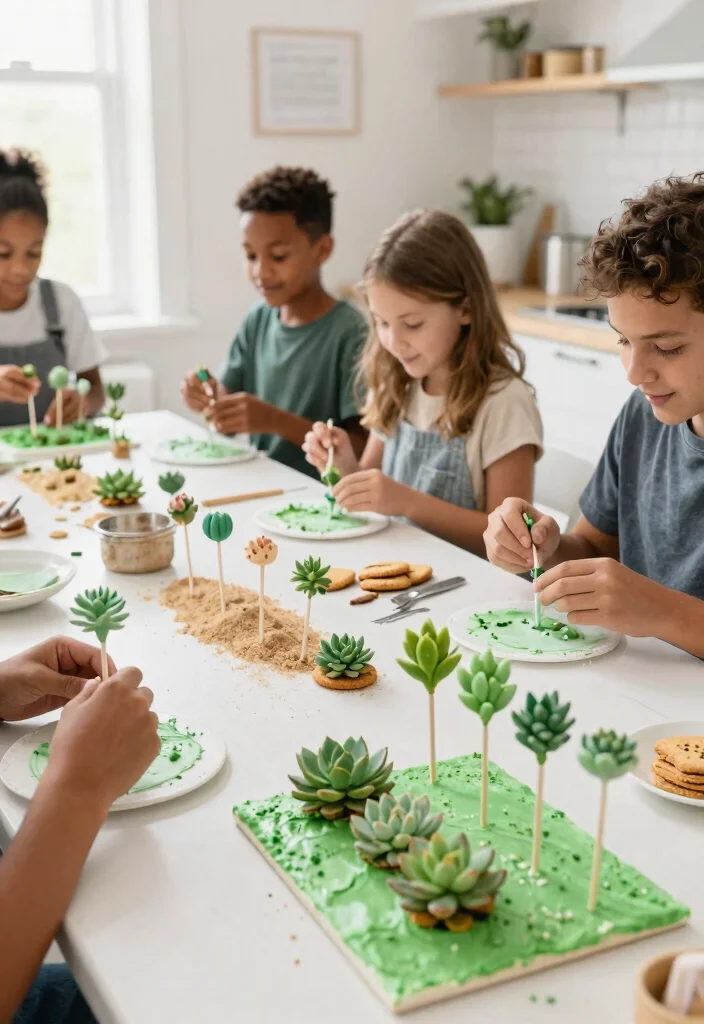 15 Cactus Cake Pops That Hold Shape Without a Mold - 5. Edible Succulent Cake Pops 1