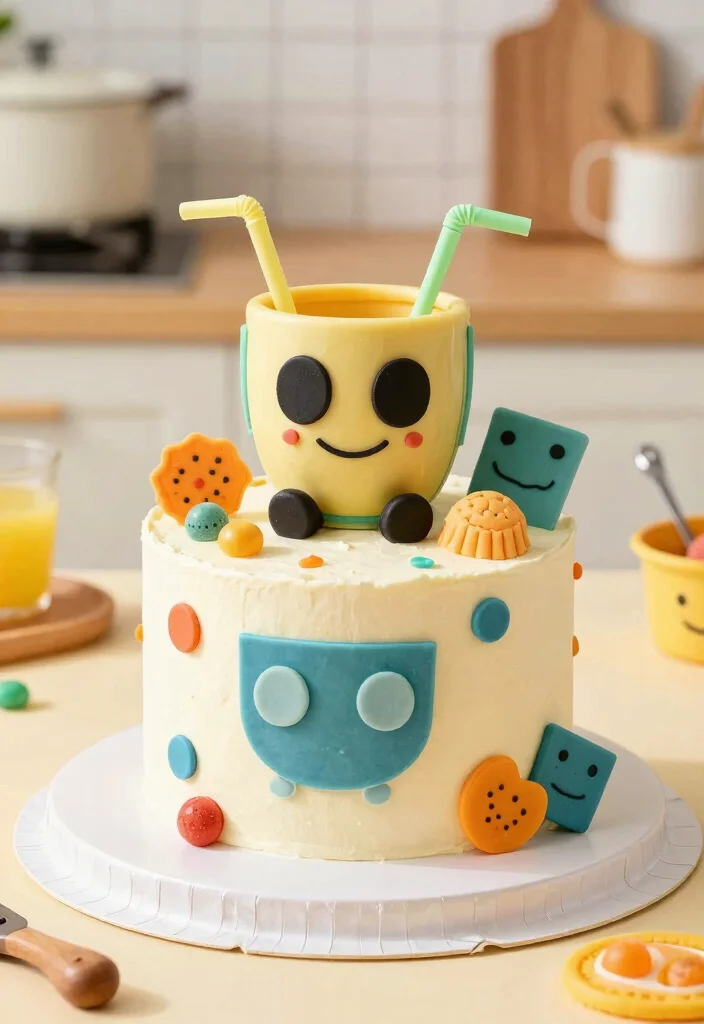 15 Gaming Theme Cake Ideas He'll Recognize Instantly - 15. Cuphead Cake 1