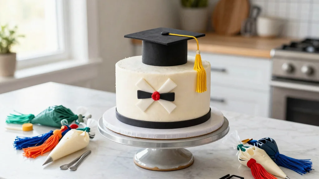 15 Graduation Cake Designs That Hold Fondant Caps Without Sliding