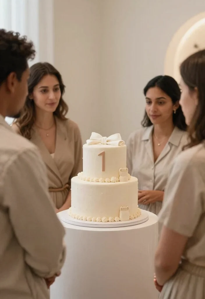 15 Nappy Cake Ideas That Hold Together for the Whole Shower - 14. Minimalist Chic Nappy Cake 1