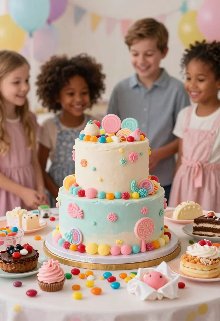 15 Nappy Cake Ideas That Hold Together for the Whole Shower - 6. Sweet Treats Nappy Cake 1