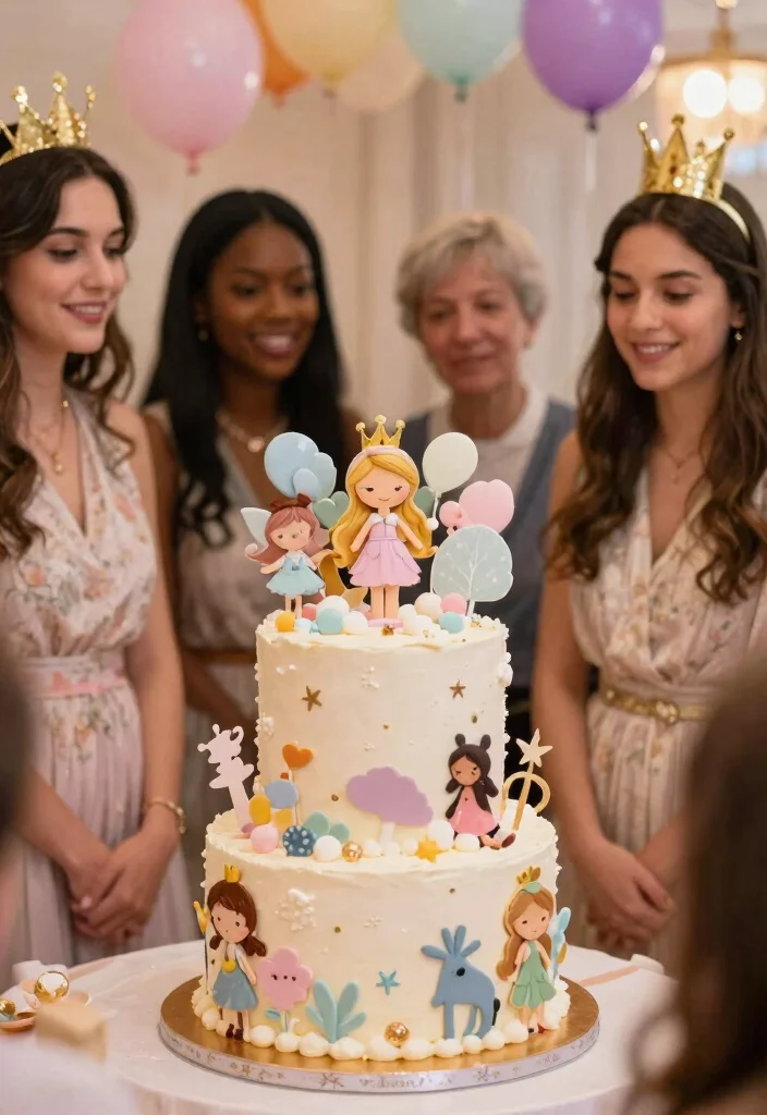 15 Nappy Cake Ideas That Hold Together for the Whole Shower - 7. Whimsical Fairy Tale Nappy Cake 1