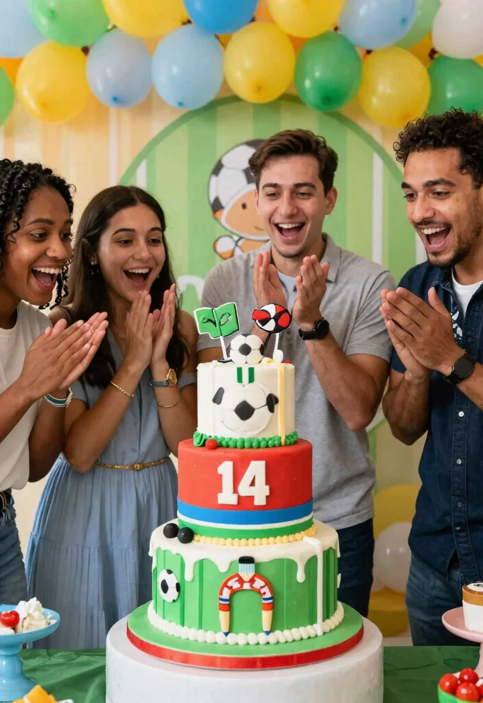 15 Nappy Cake Ideas That Hold Together for the Whole Shower - 8. Sports Fan Nappy Cake 1