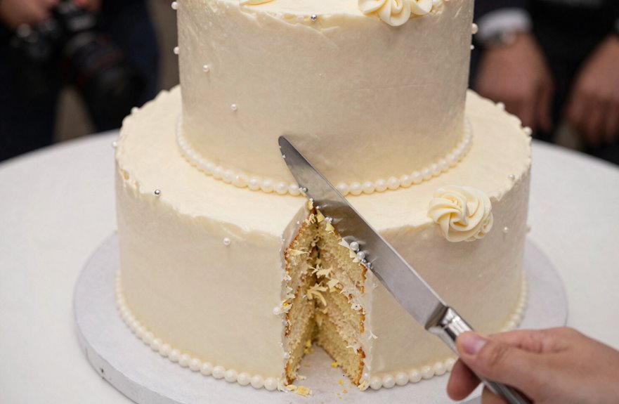 How Do You Cut a Wedding Cake? 7 box top tier for anniversary memory