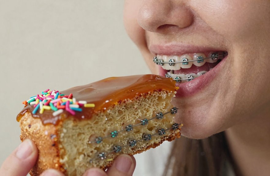 braces friendly cake consumption tips