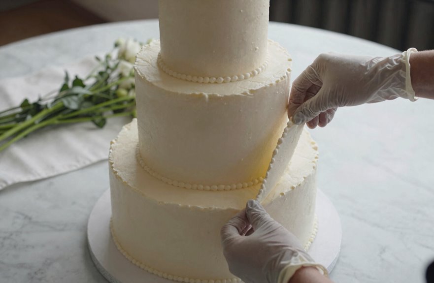 How Do You Cut a Wedding Cake? 6 careful removal of cake decorations