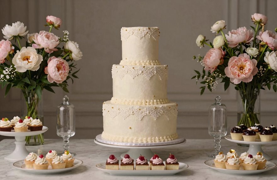 What Makes a Table Cake a Classic Dessert? 2 centerpiece cake dessert table harmony