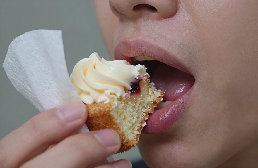 chew away from healing sites