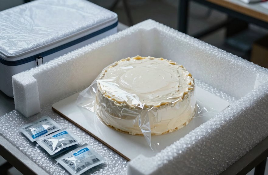 cool wrap stabilize cake
