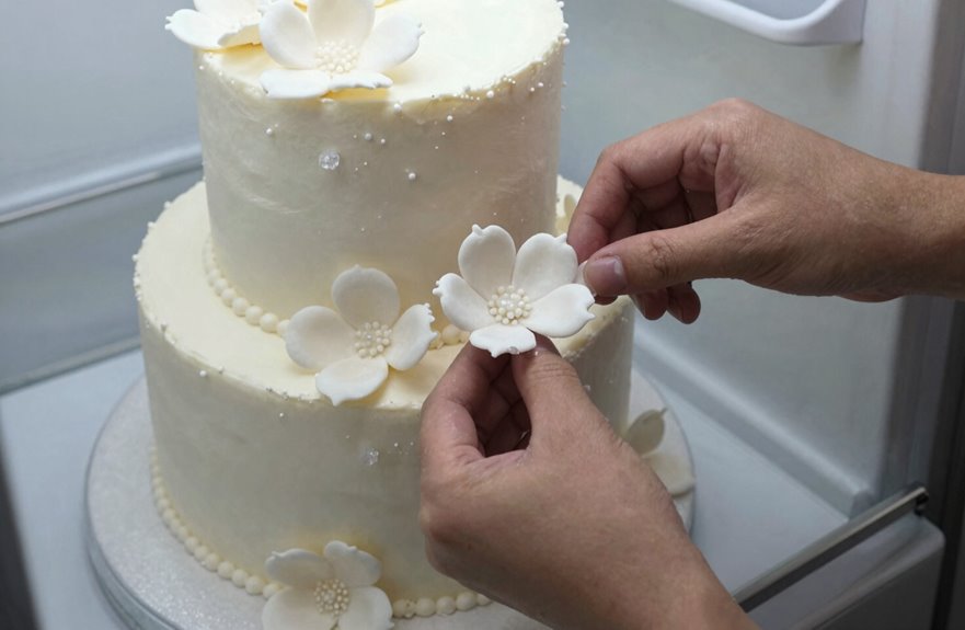 How to Freeze and Save Your Wedding Cake 6 detach sugar decorations gently freeze separately