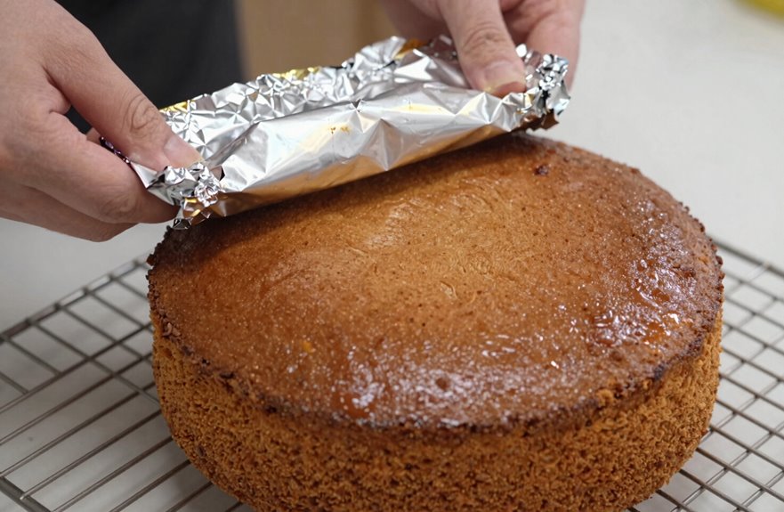 How to Rebake an Undercooked Cake After It Has Cooled 6 foil tent prevents overbrowning
