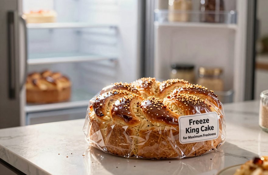 Does King Cake Need to Be Refrigerated? 6 freeze king cake for peak freshness