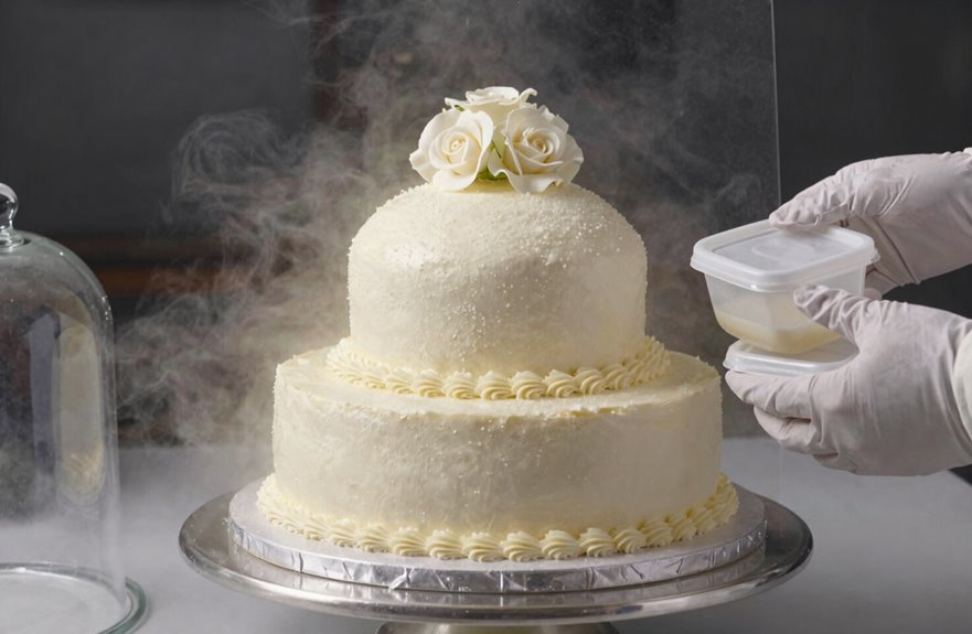 How to Freeze and Save Your Wedding Cake 5 freeze the icing for one hour
