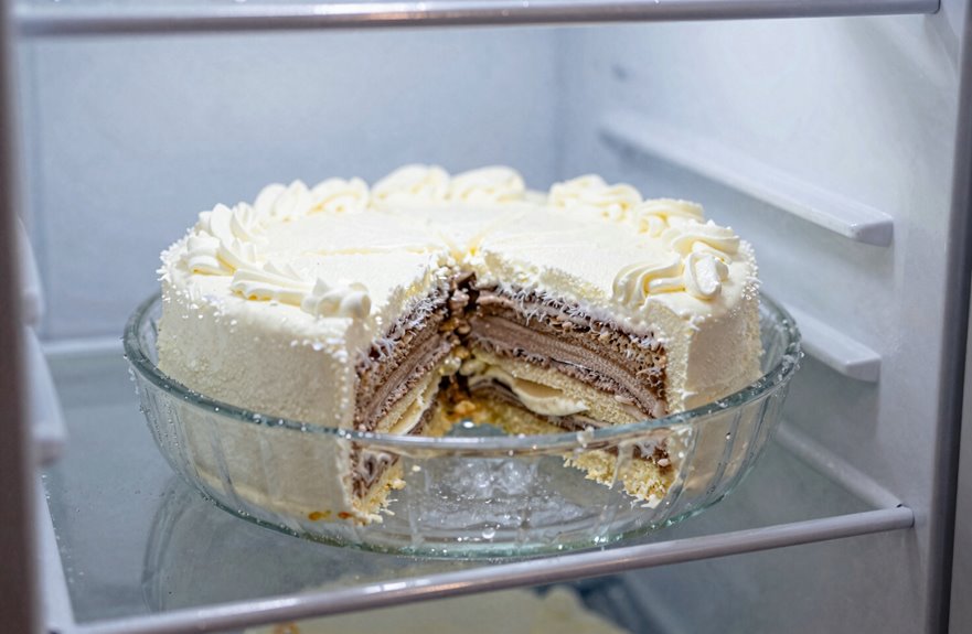 freezing cake ingredients stability varies