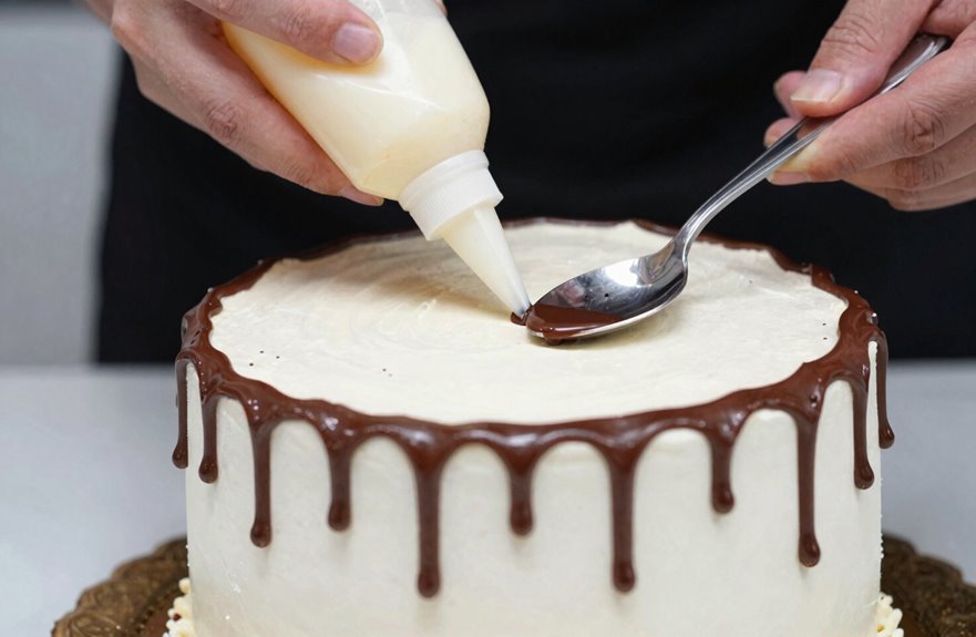 Master Drip Cake Decorating in 5 Steps 4 gantry drips squeeze or spoon