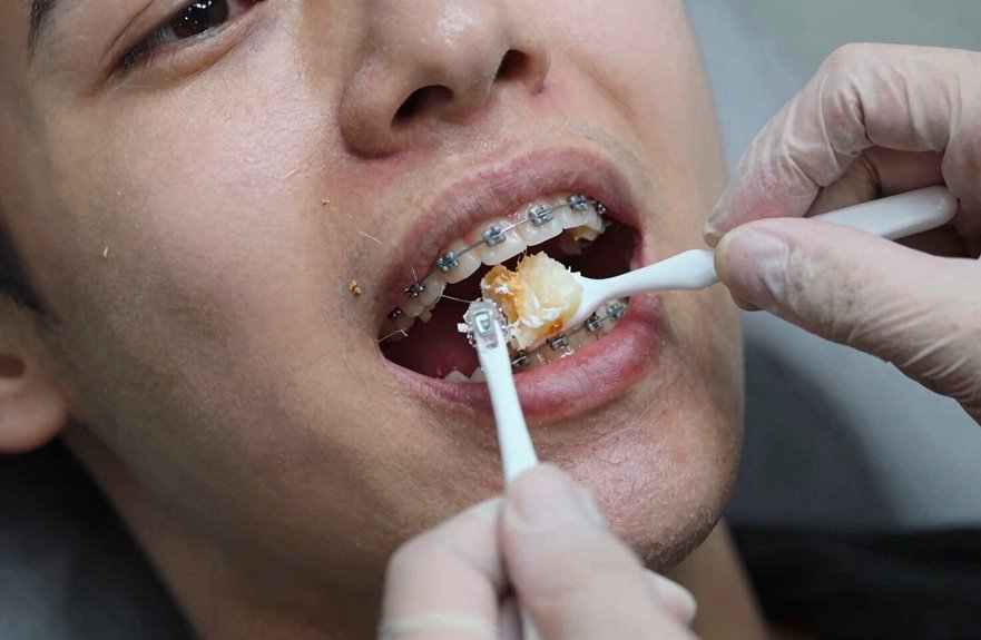 How You Can Eat Cake With Braces Successfully 9 gently remove cake from braces