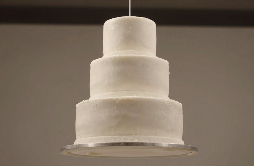 hanging cake supports internal framework