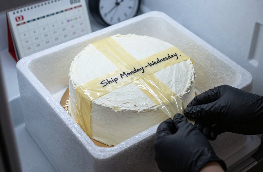 10 Steps to Ship a Cake Safely Across the Country 10 midweek cake shipping minimizes delays