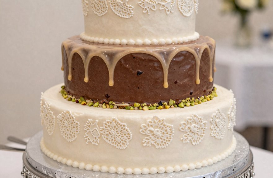 How to Identify Wedding Cake Flavor 8 per tier flavor variety included