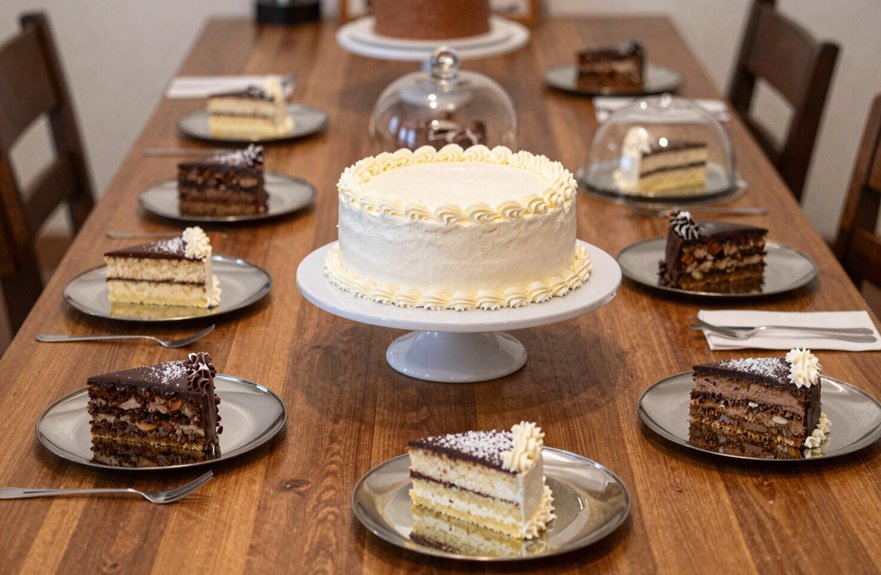 What Makes a Table Cake a Classic Dessert? 8 pre sliced treats vs cake