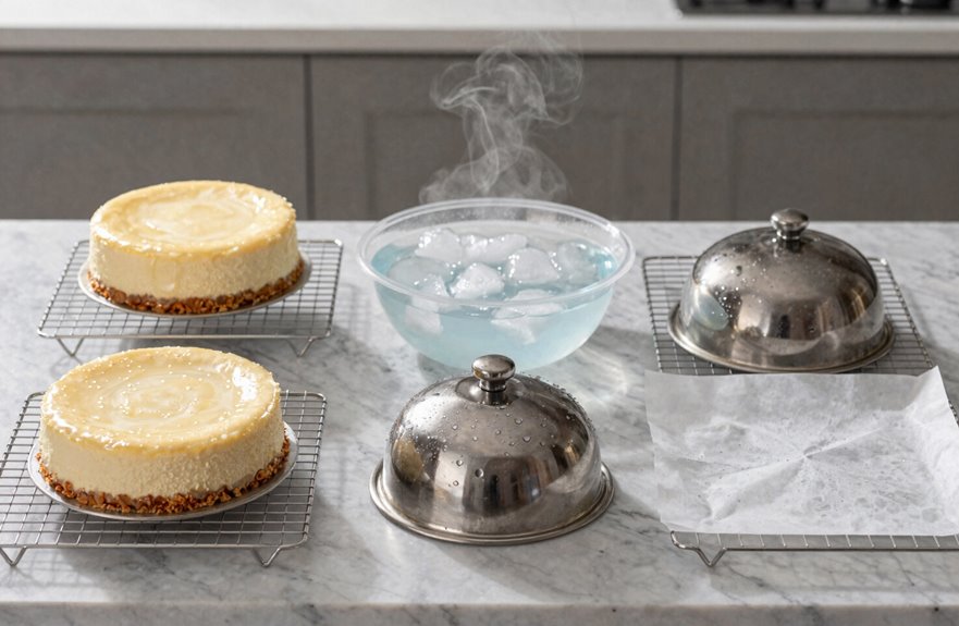 slow gradual cake cooling process