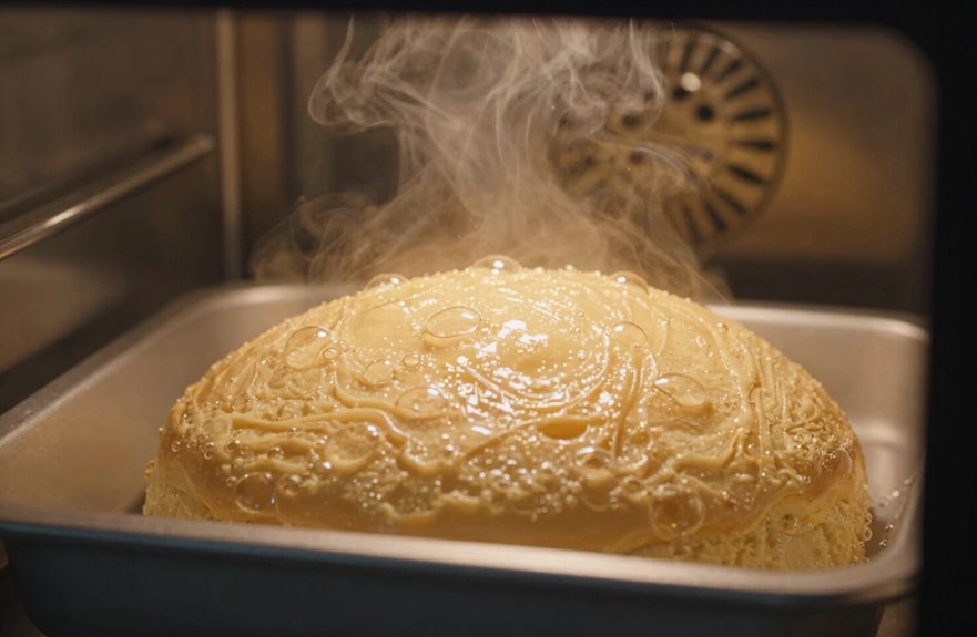 What Makes Cake Rise? 9 steam driven batter rise in oven