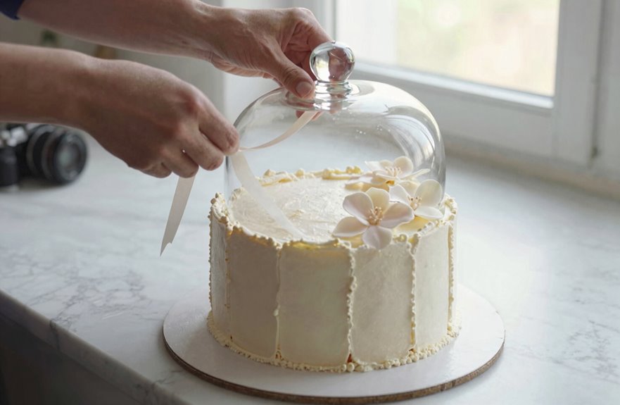 How to Thaw a Wedding Cake in 5 Simple Steps 4 strip decorations freezers wrap