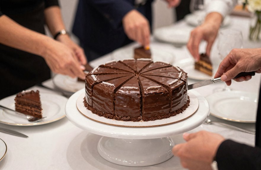 ten inch cake slice servings chart