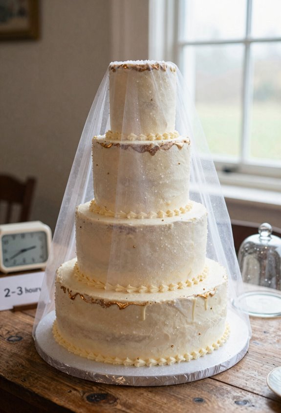 thaw cake to room temperature