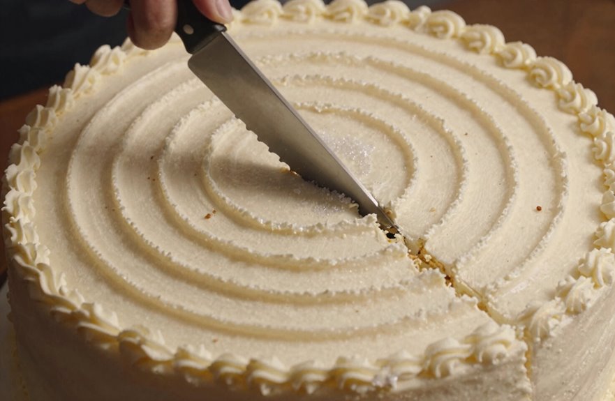 How Do You Cut a Wedding Cake? 11 two inch guideline inward slices