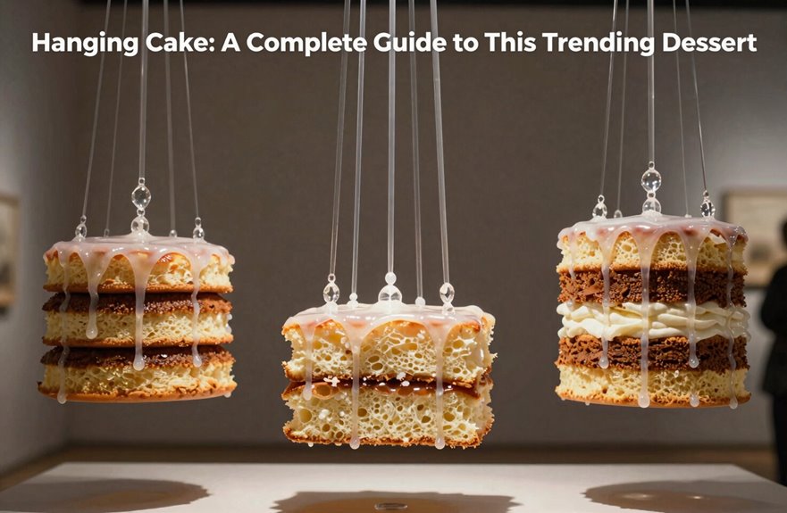 upside down suspension cake design