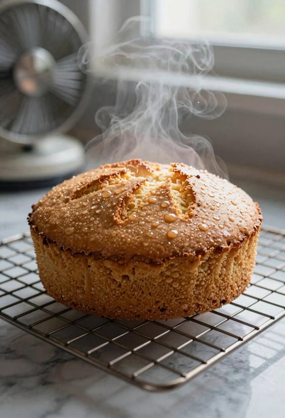 5 Quick Methods to Cool Your Cake Fast That Work 3 vent steam on rack first