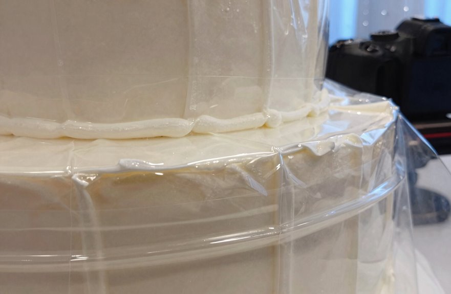 How to Freeze and Save Your Wedding Cake 7 wrap cake with multiple plastic layers